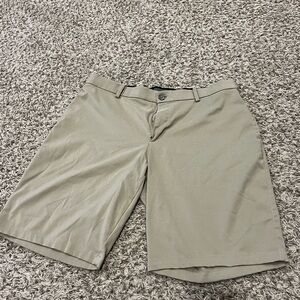 Nike Men's Beige Flat Front Shorts